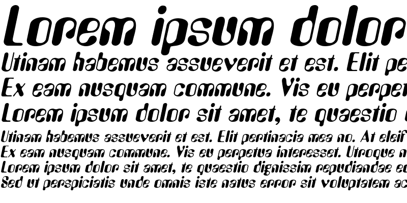 Sample of Urkle Italic