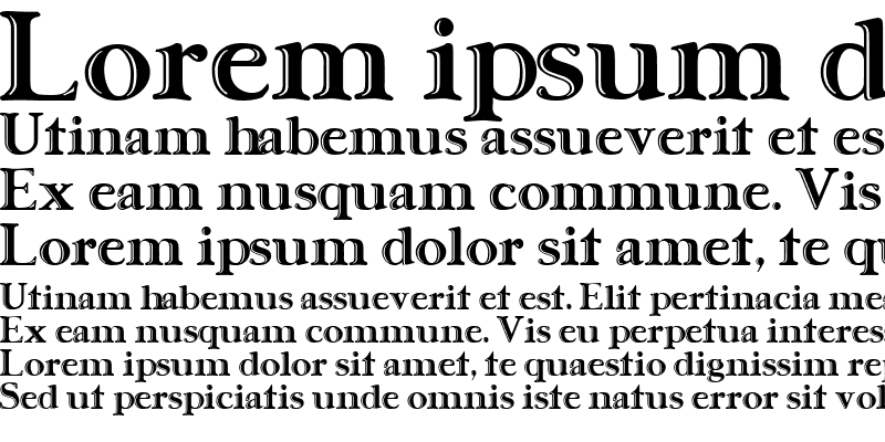 Sample of Ursa SerifEngraved