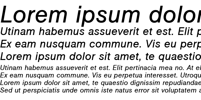 Sample of URWAccidaliaBucT Italic
