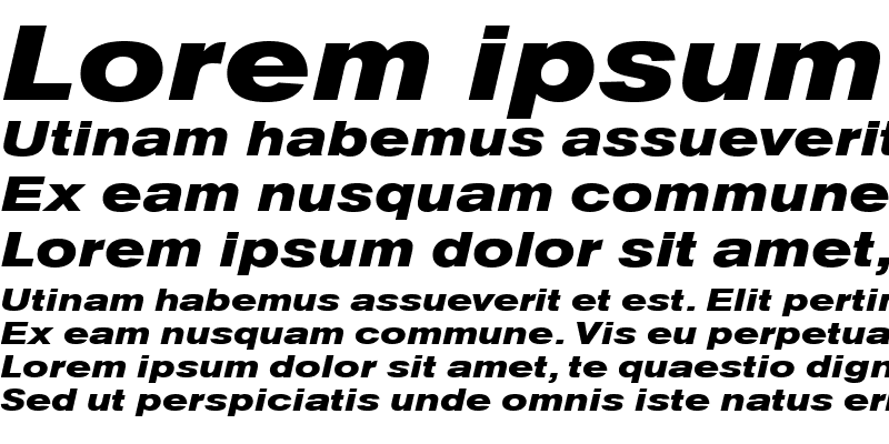 Sample of URWAccidaliaTExt Bold Italic