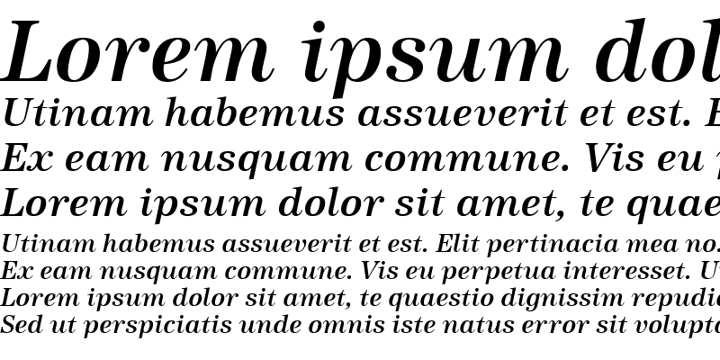 Sample of URWAntiquaTEEMed Italic