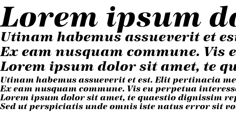 Sample of URWAntiquaTExtBol Italic
