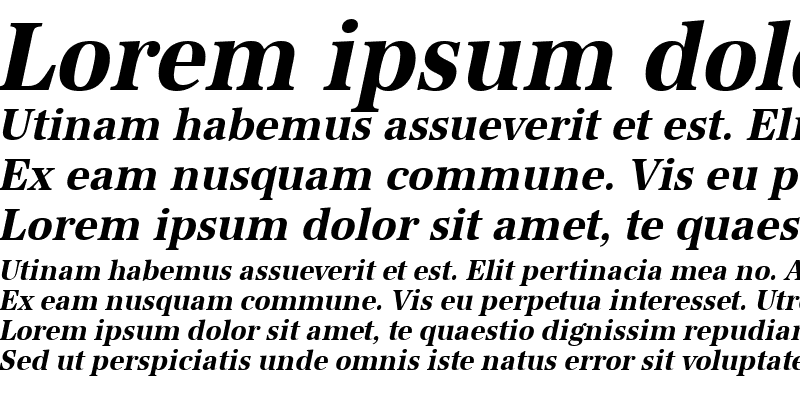 Sample of URWAntiquaTExtNar Bold Oblique