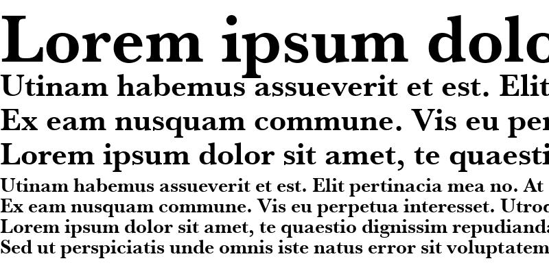 Sample of URWBaskerT Bold