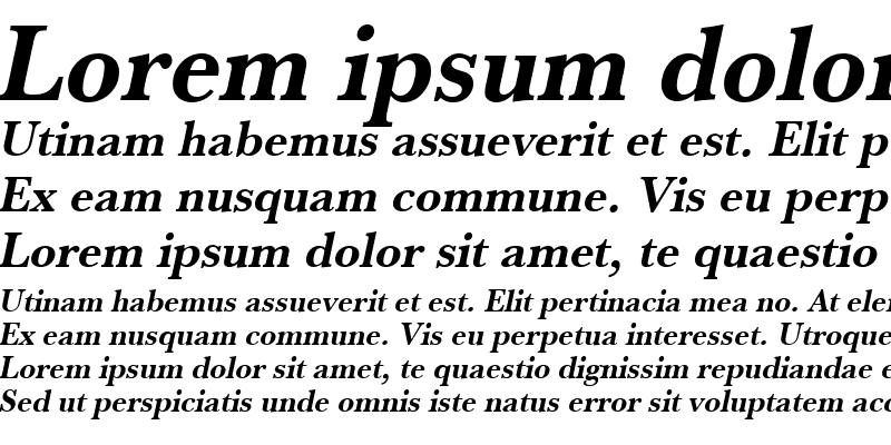 Sample of URWBaskerTNar Bold Oblique