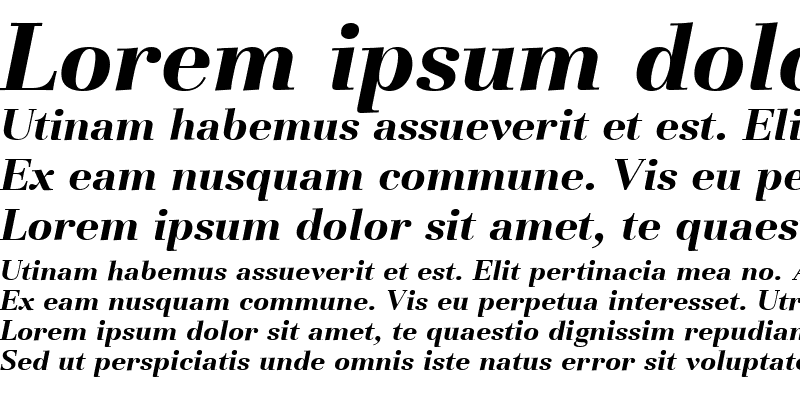 Sample of URWBassorahT Bold Italic