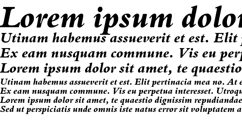 Sample of URWBeruiniTExtBol Italic