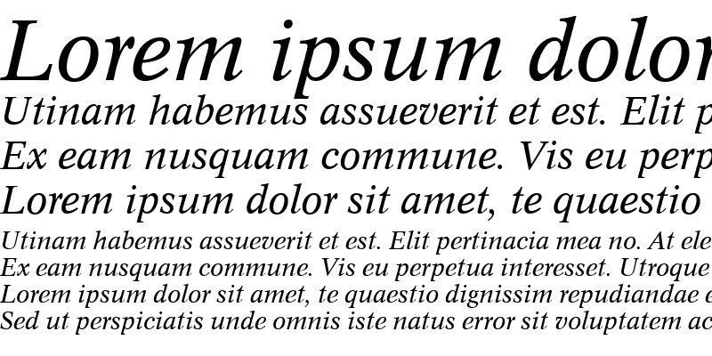 Sample of URWCordeliaTReg Italic