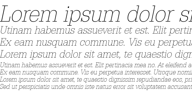 Sample of URWEgyptienneTExtLigExtNar Oblique