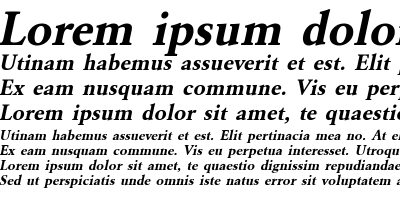 Sample of URWGaramondT Bold Oblique