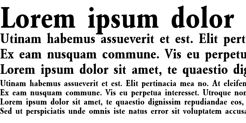 Sample of URWGaramondTExtNar Bold