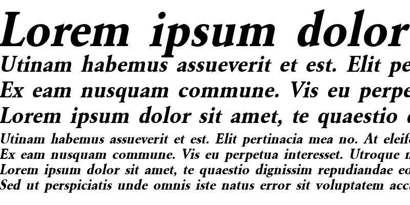 Sample of URWGaramondTNar Bold Oblique