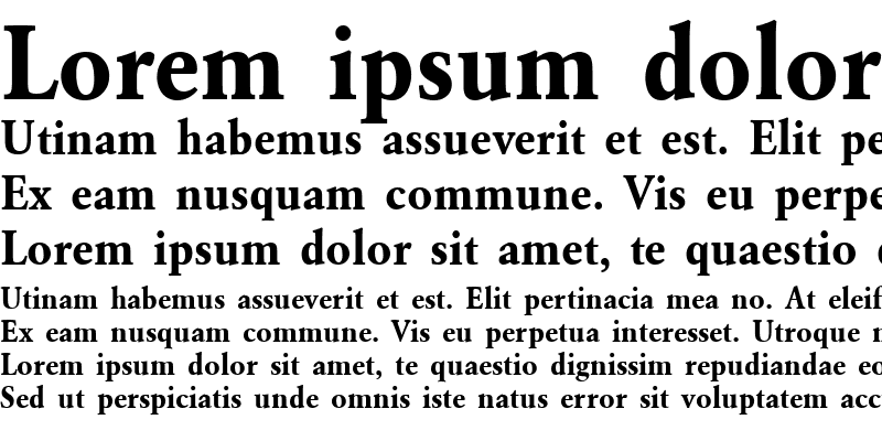 Sample of URWGaramondTNar Bold