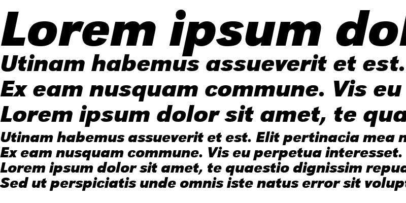 Sample of URWGroteskTEE Bold Italic