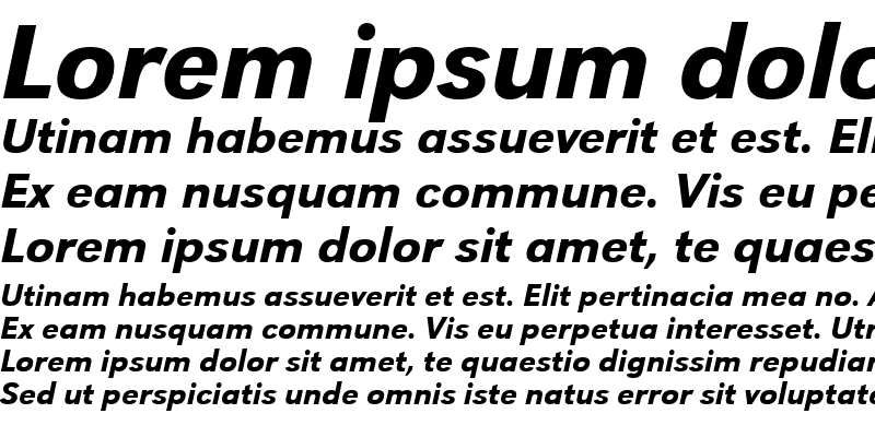 Sample of URWGroteskTEEMed Italic