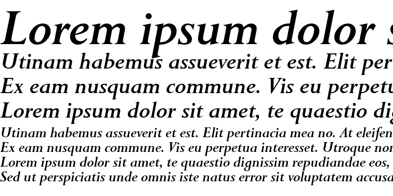 Sample of URWPerseusTMed Italic