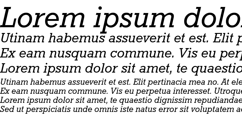 Sample of URWRogulusT Italic