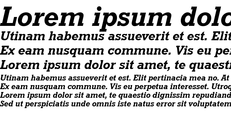 Sample of URWRogulusTMed Italic