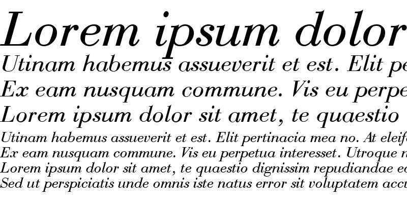Sample of Us And Them 2 Italic