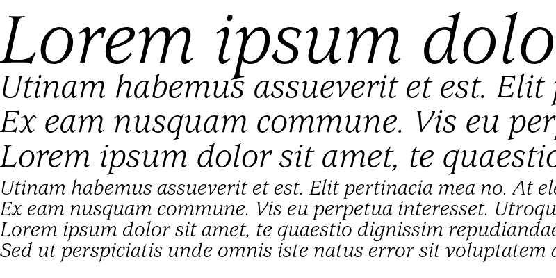 Sample of UsherwoodEF-BookItalic