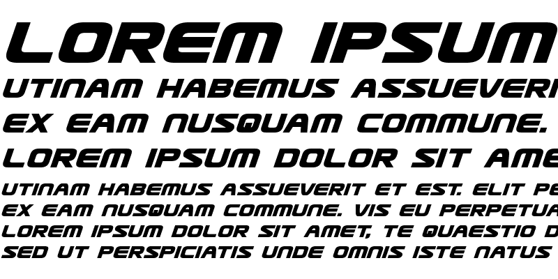Sample of Usuzi Bold Italic