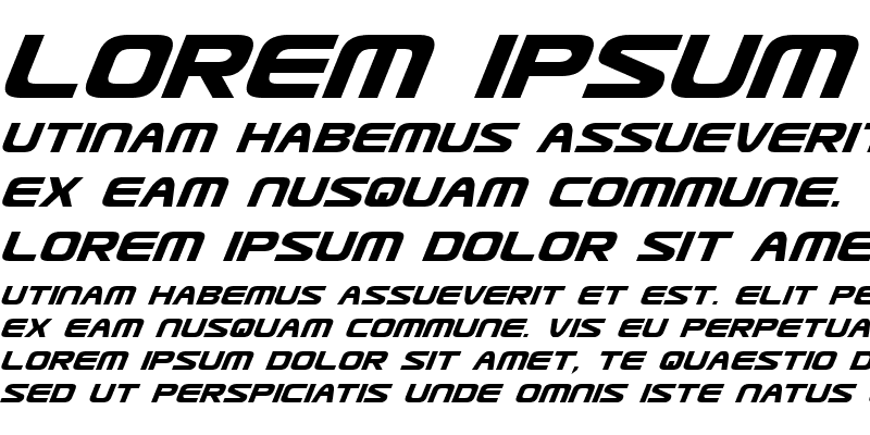 Sample of Usuzi Italic