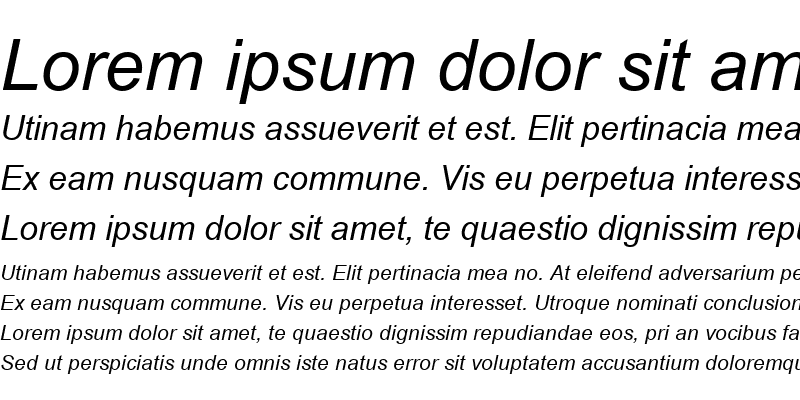 Sample of Utsaah Italic
