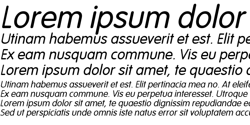 Sample of Vagabond Italic