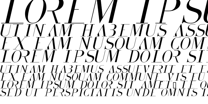 Sample of Vaganz Italic