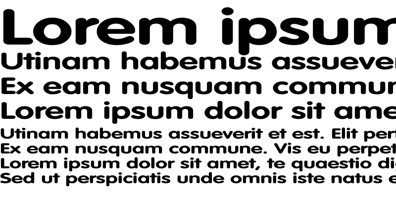 Sample of VAGRounded-Bold Ex