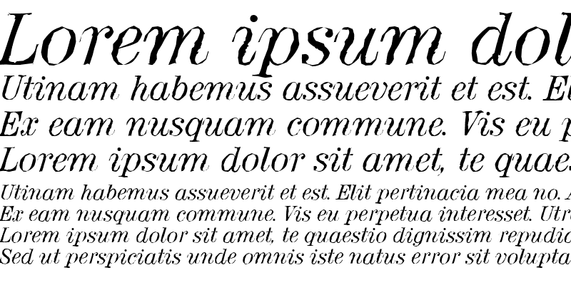 Sample of ValenciaAntique Italic