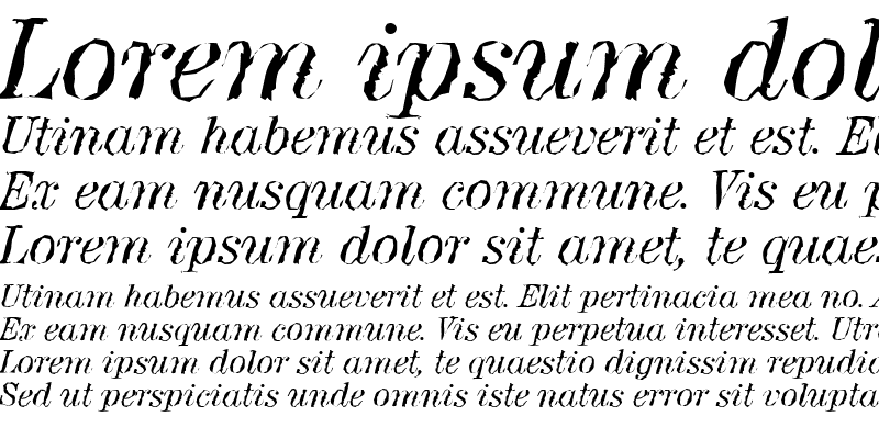 Sample of ValenciaRandom Italic