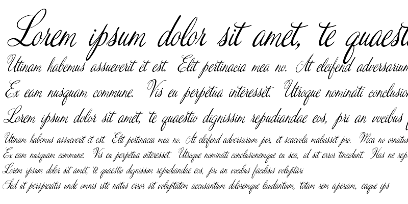 Sample of Valentine Pro Medium Italic