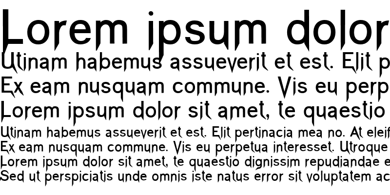 Sample of Vampetica Bold