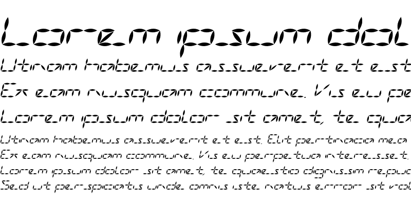 Sample of VanguardIIIAOE Bold Oblique