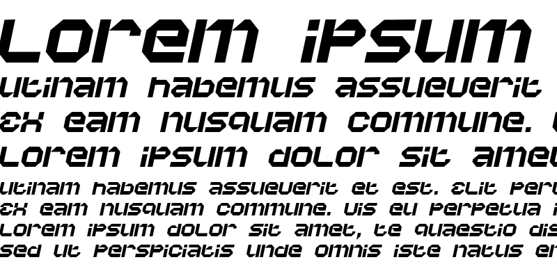 Sample of Vaporbyte Italic