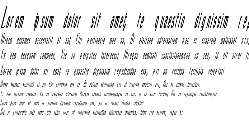 Sample of VascoSSK Italic