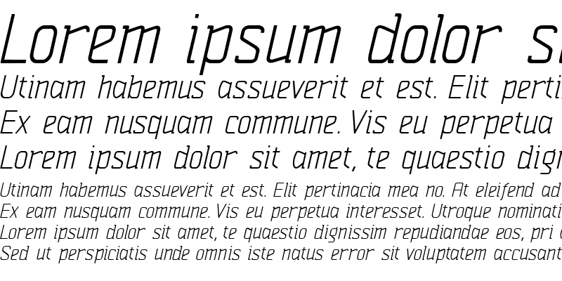 Sample of Vazari Sans Serif Italic