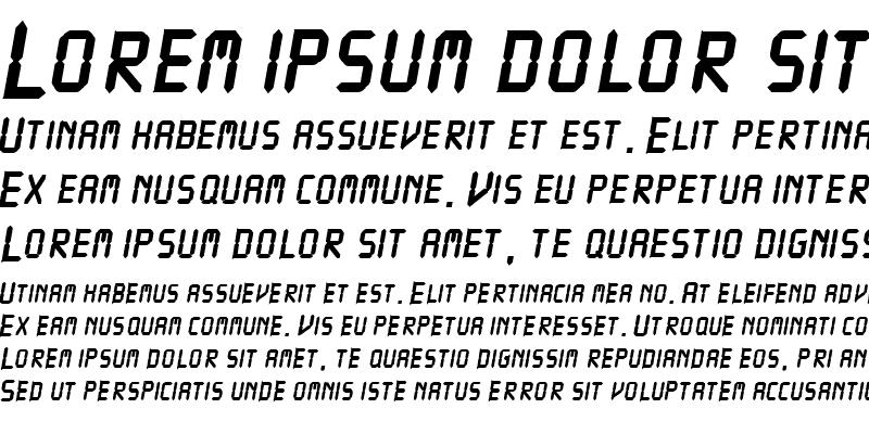 Sample of VCRSCapsSSK Bold Italic