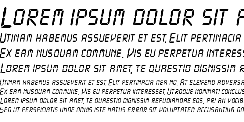 Sample of VCRSCapsSSK Italic