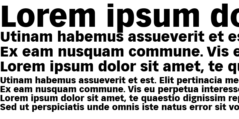 Sample of Vectora LH Bold