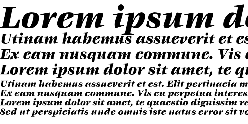 Sample of VeljovicEF BlackOsF Italic