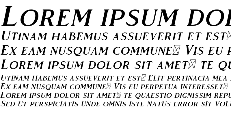 Sample of Vendeur Free Italic