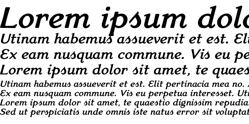 Sample of VenisBold Italic