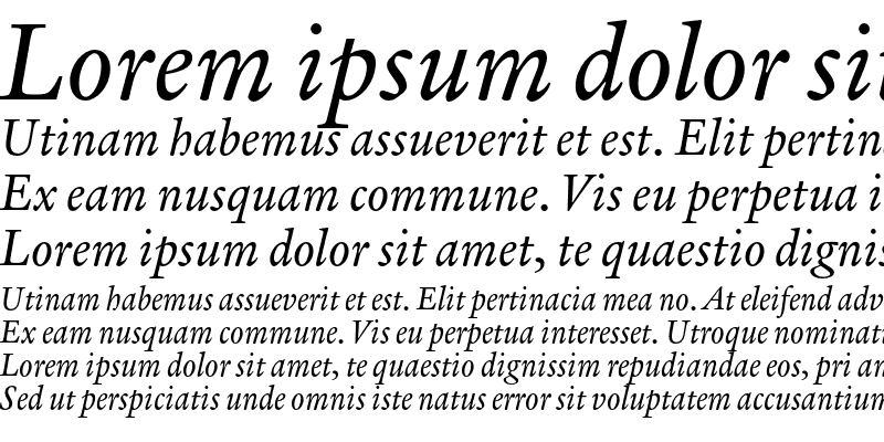 Sample of Verdigris MVB OSF Italic