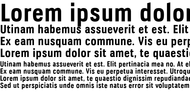 Sample of Veriox Bold