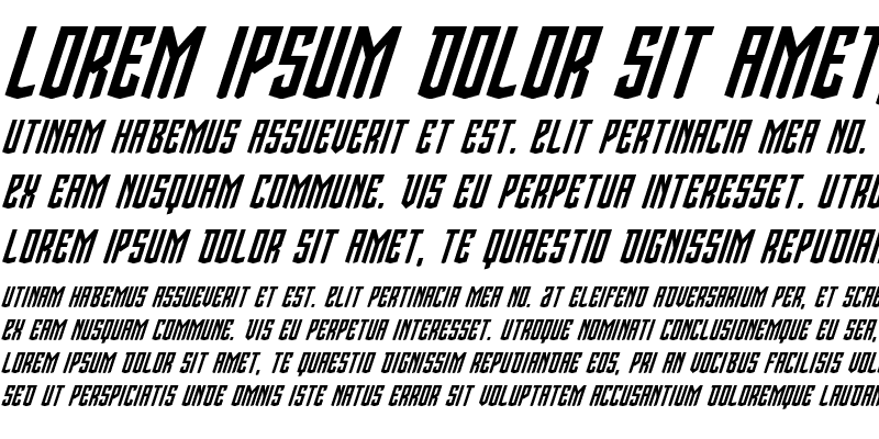 Sample of Viceroy of Deacons Italic