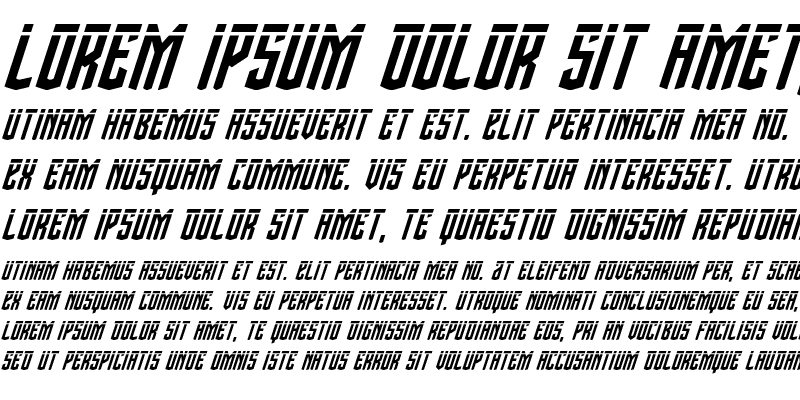 Sample of Viceroy of Deacons Laser Italic