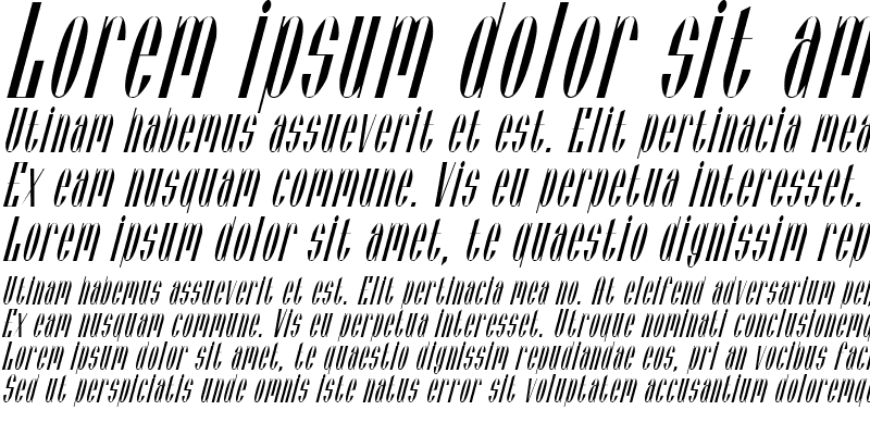 Sample of Vienese Italic