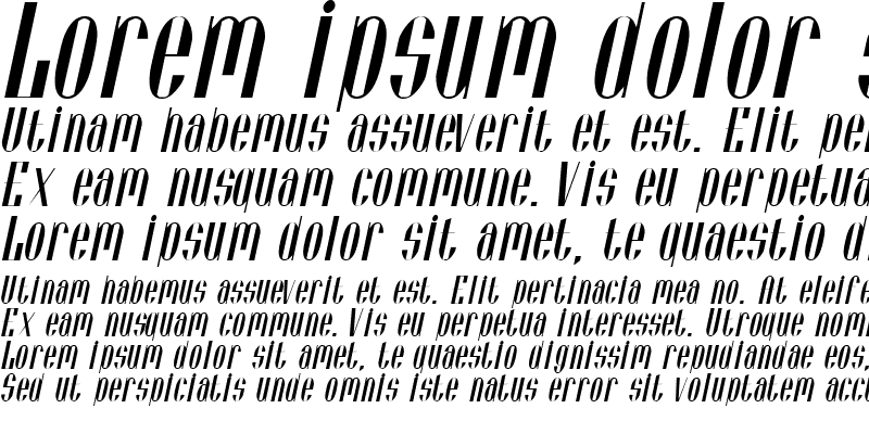 Sample of VieneseExtended Italic